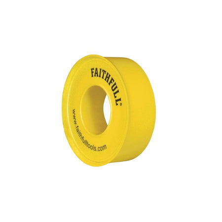 Faithfull P.T.F.E Gas Tape 12mm x 5m White (Pack 10) -No. 0800125TB