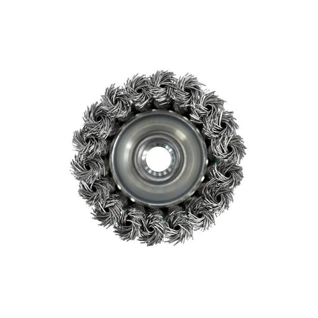 Faithfull Wire Cup Brush Twist Knot 65mm M14 x 2 0.50mm Stainless Steel Wire -No.