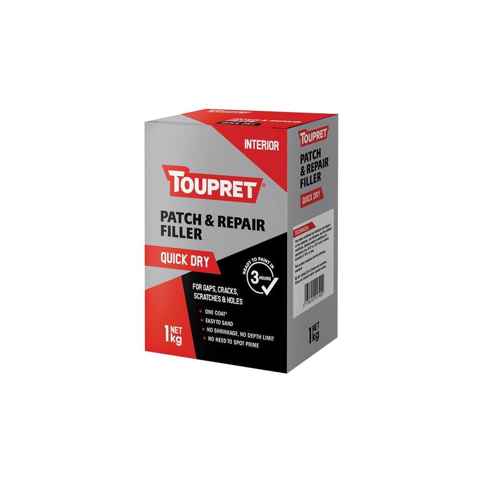 Toupret Quick Dry Patch & Repair 1kg -No. FGREB01GB