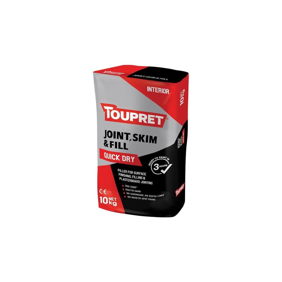 Toupret Quick Dry Joint Skim & Fill 10kg -No. FGBJSR10GB