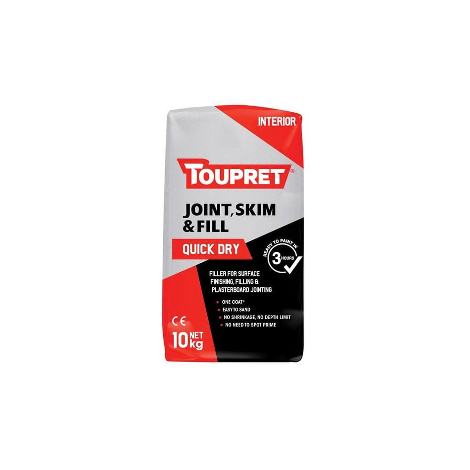 Toupret Quick Dry Joint Skim & Fill 10kg -No. FGBJSR10GB