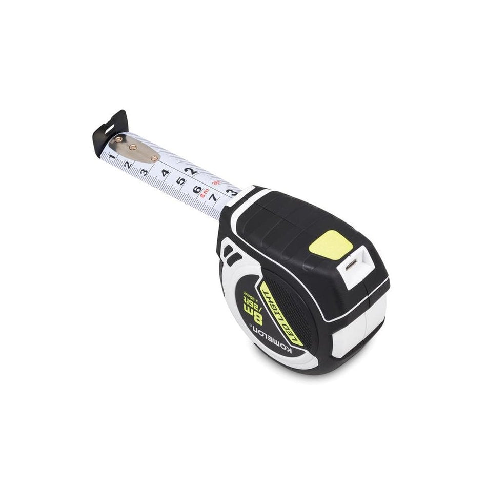 Komelon LED LIGHT Tape Measure 8m/26ft (Width 25mm)