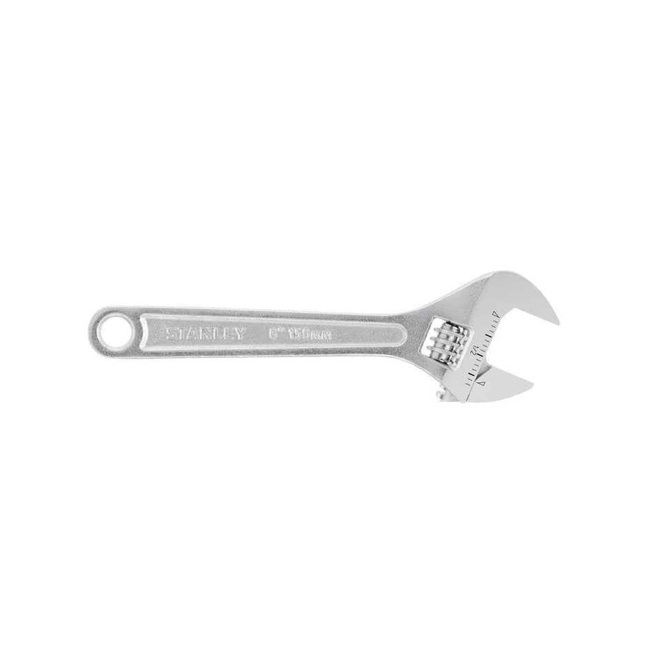 STANLEYÂ© Metal Adjustable Wrench 150mm (6in)