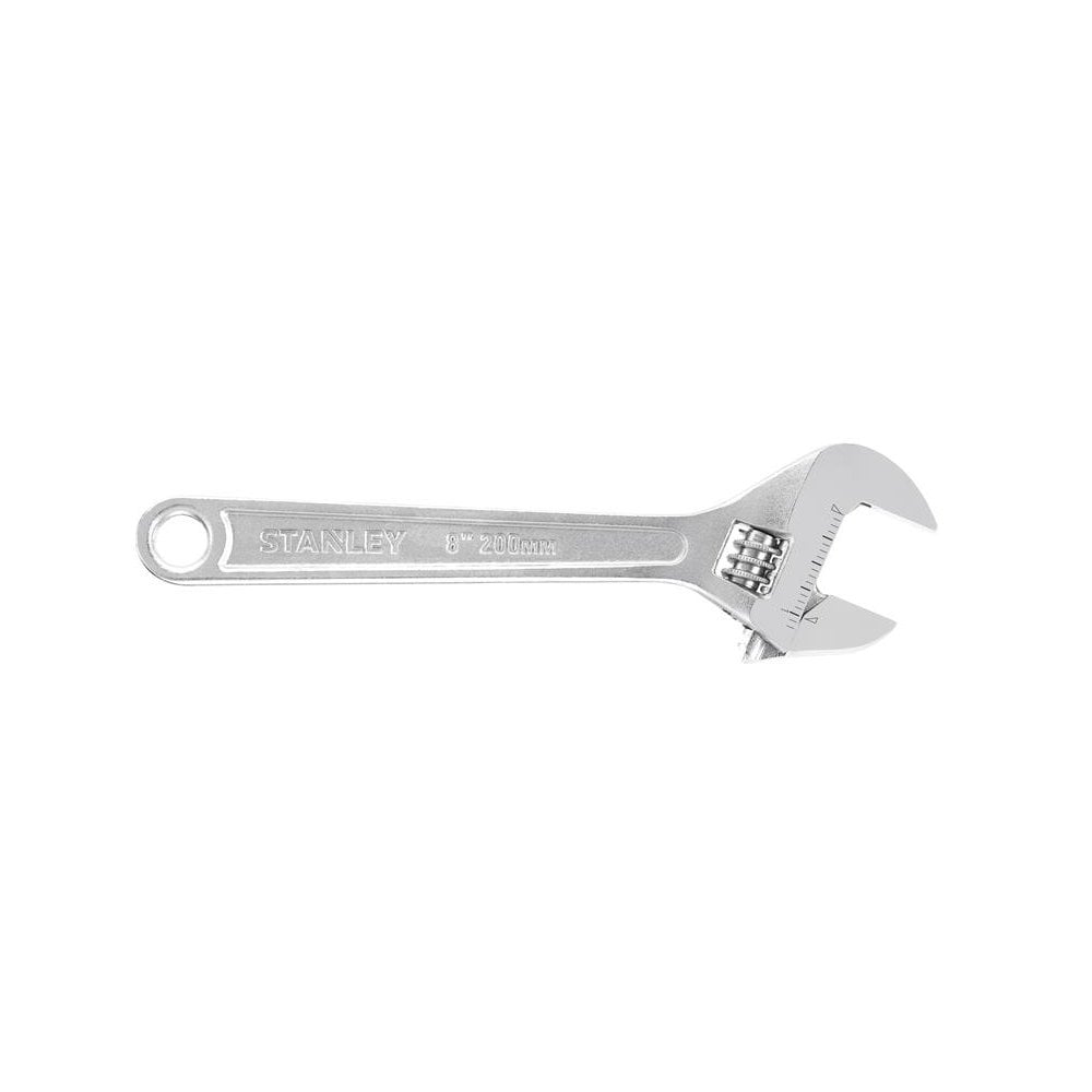 STANLEYÂ© Metal Adjustable Wrench 200mm (8in)