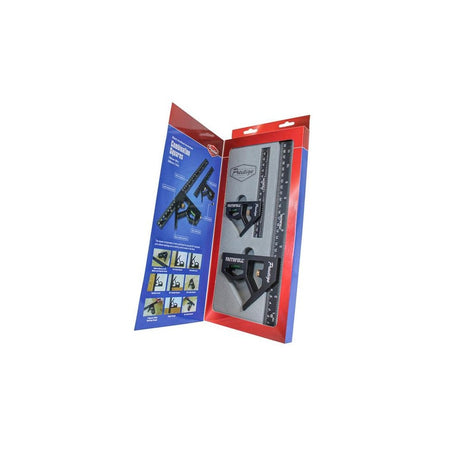 Faithfull Prestige Combination Square Twin Pack 150mm (6in) & 300mm (12in)