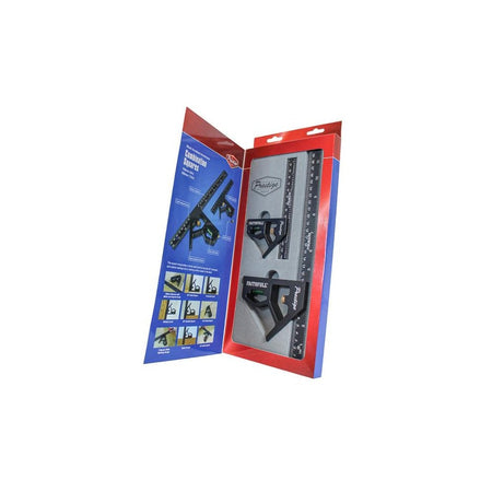 Faithfull Prestige Combination Square Twin Pack 150mm (6in) & 300mm (12in)