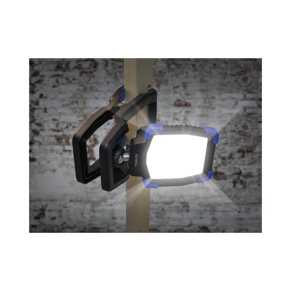 Faithfull Power Plus Rechargeable Clip Light 30W