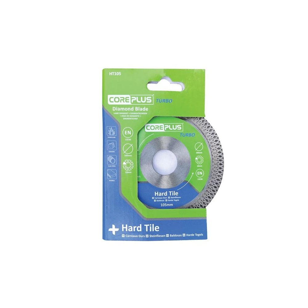 CorePlus HT105 Hard Tile Turbo Diamond Blade 105mm