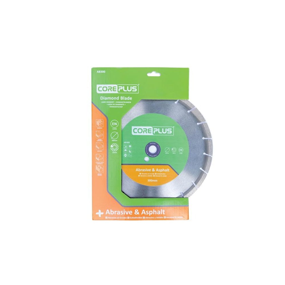 CorePlus AB300 Abrasive & Asphalt Diamond Blade 300mm