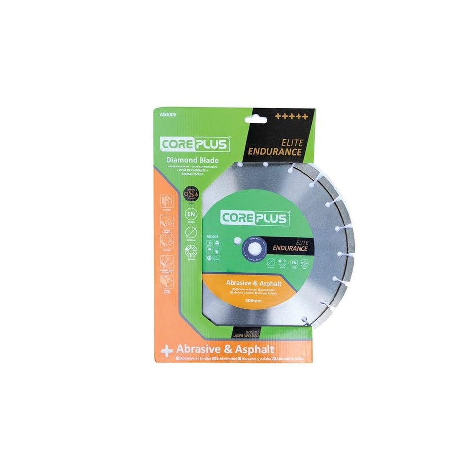 CorePlus AB300E Elite Abrasive & Asphalt Diamond Blade 300mm