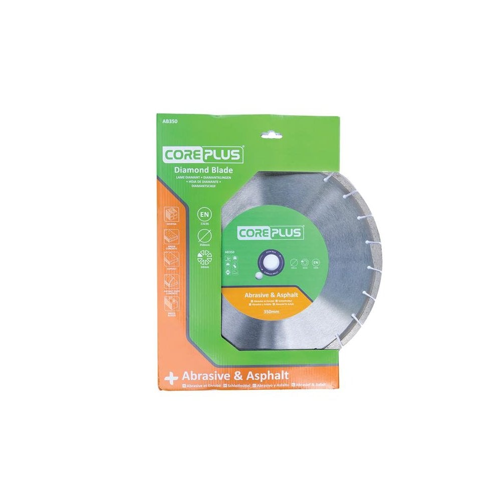 CorePlus AB350 Abrasive & Asphalt Diamond Blade 350mm