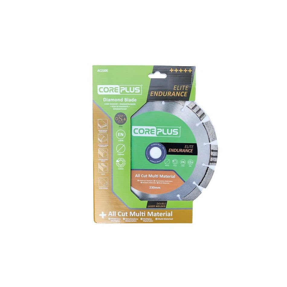 CorePlus AC230E Elite All Cut Multi-Material Diamond Blade 230mm