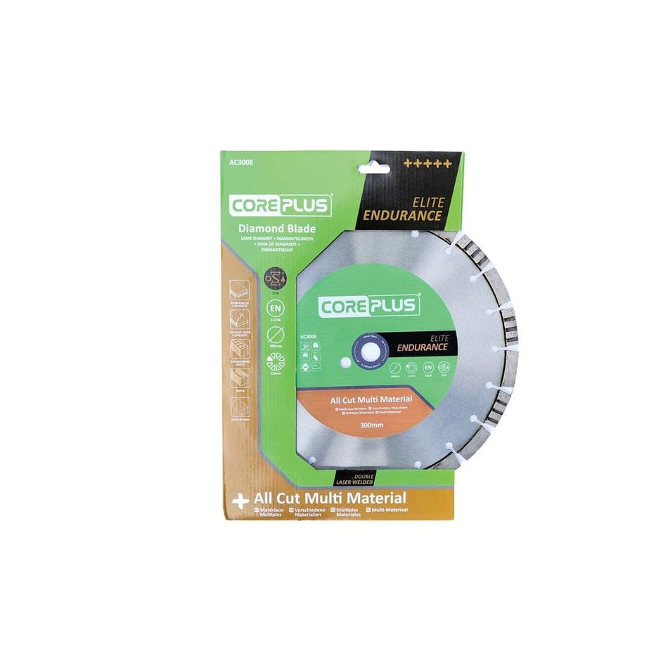 CorePlus AC300E Elite All Cut Multi-Material Diamond Blade 300mm