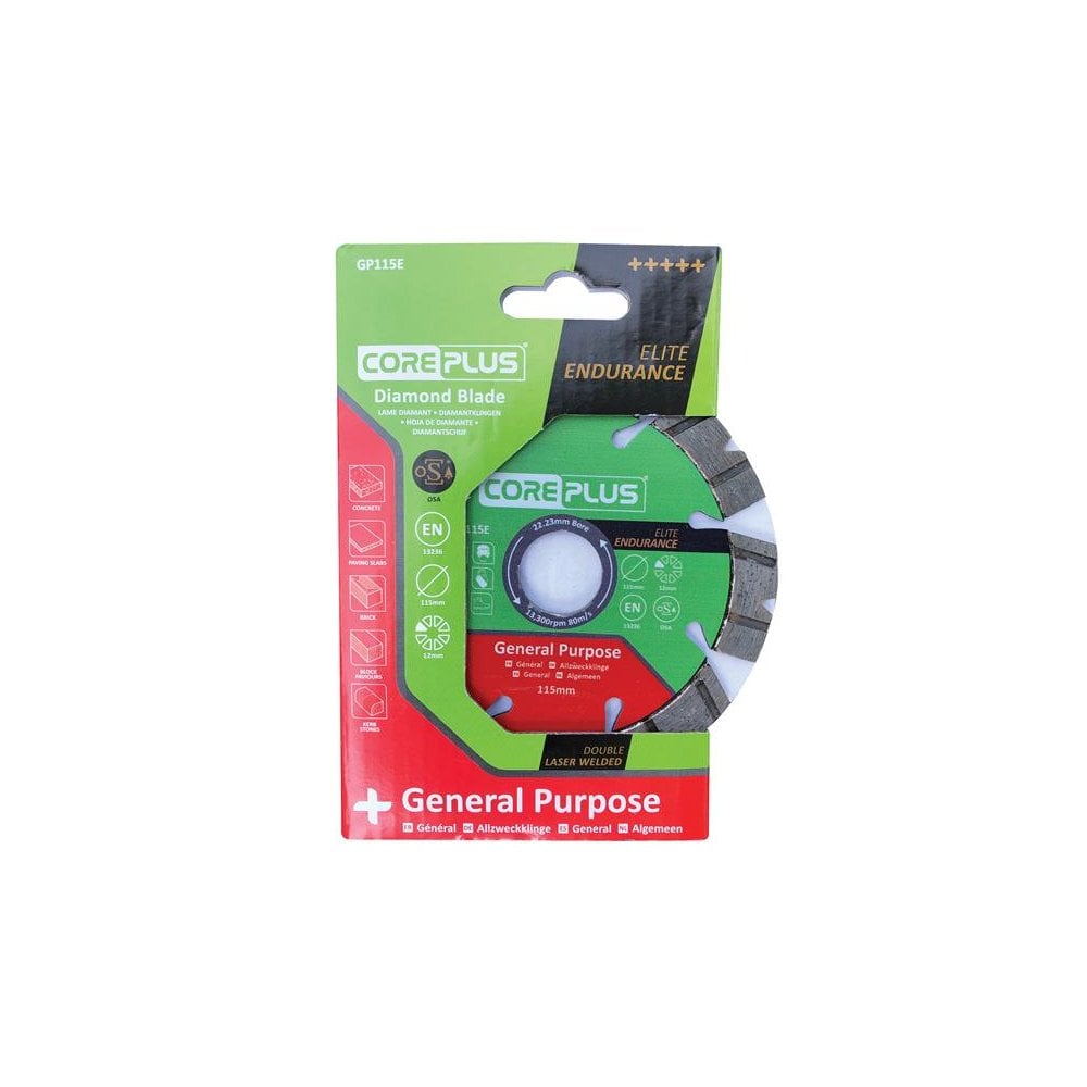 CorePlus GP115E Elite General-Purpose Diamond Blade 115mm