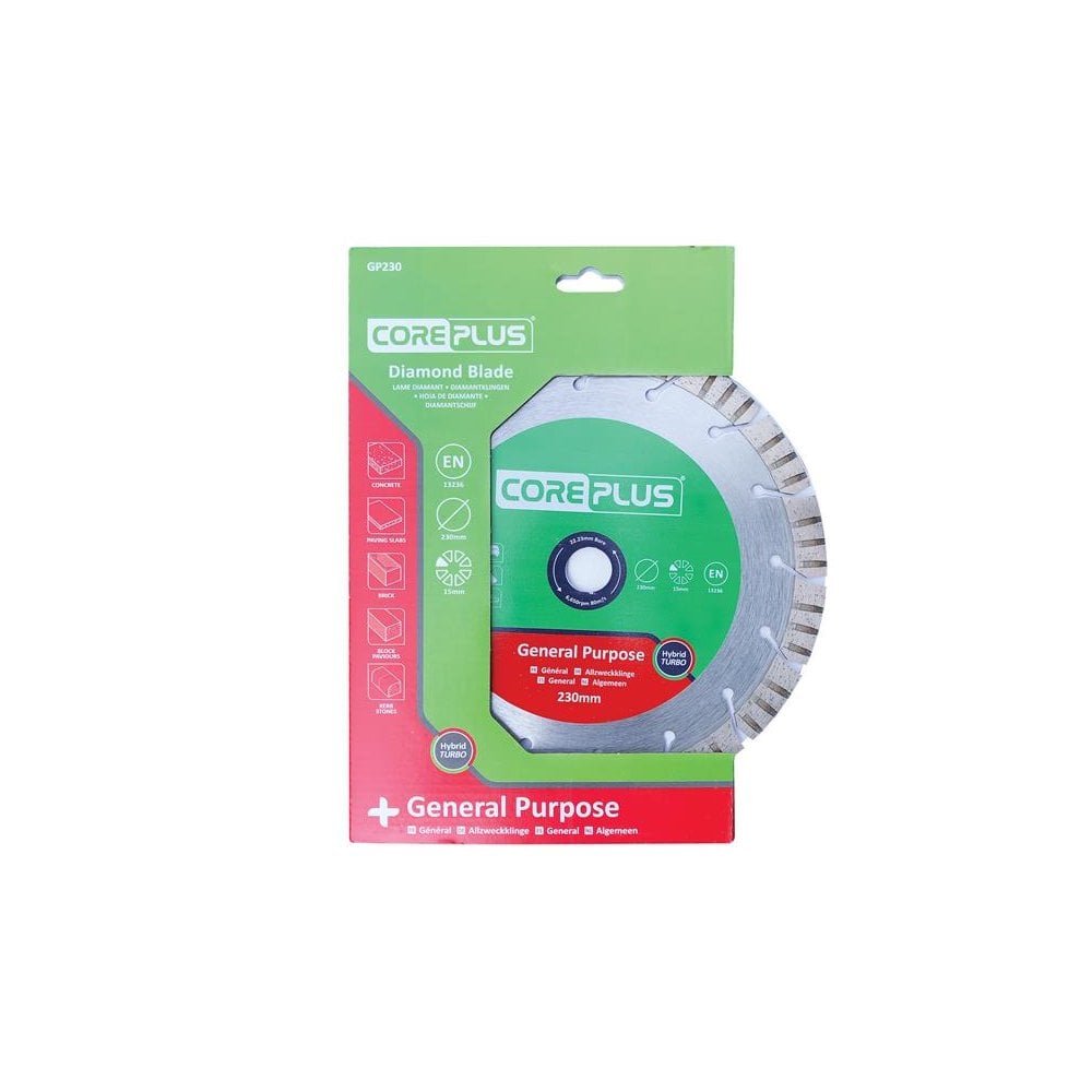 CorePlus GP230 General-Purpose Hybrid Turbo Diamond Blade 230mm