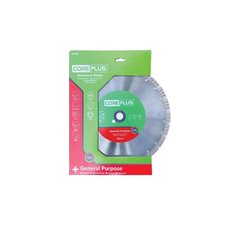 CorePlus GP350 General-Purpose Hybrid Turbo Diamond Blade 350mm