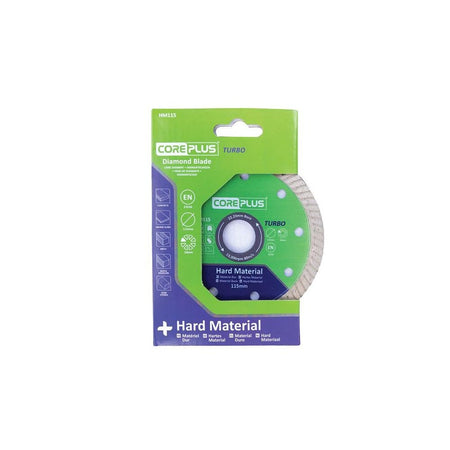 CorePlus HM115 Hard Material Turbo Diamond Blade 115mm
