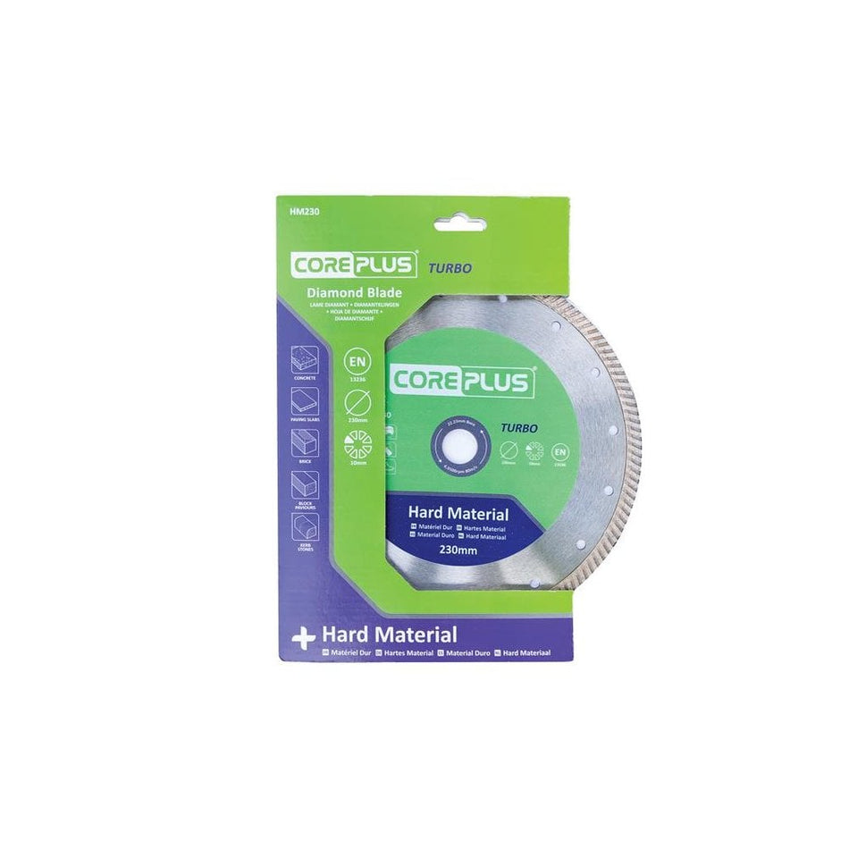 CorePlus HM230 Hard Material Turbo Diamond Blade 230mm