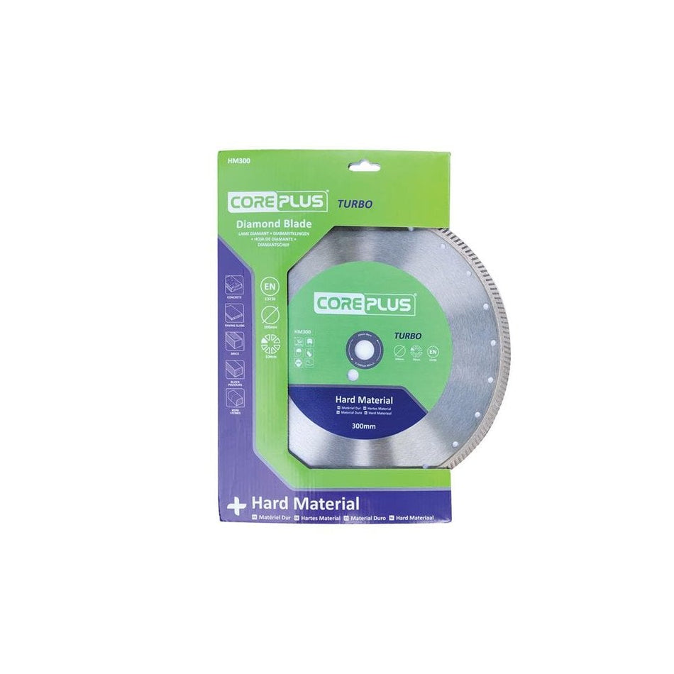 CorePlus HM300 Hard Material Turbo Diamond Blade 300mm