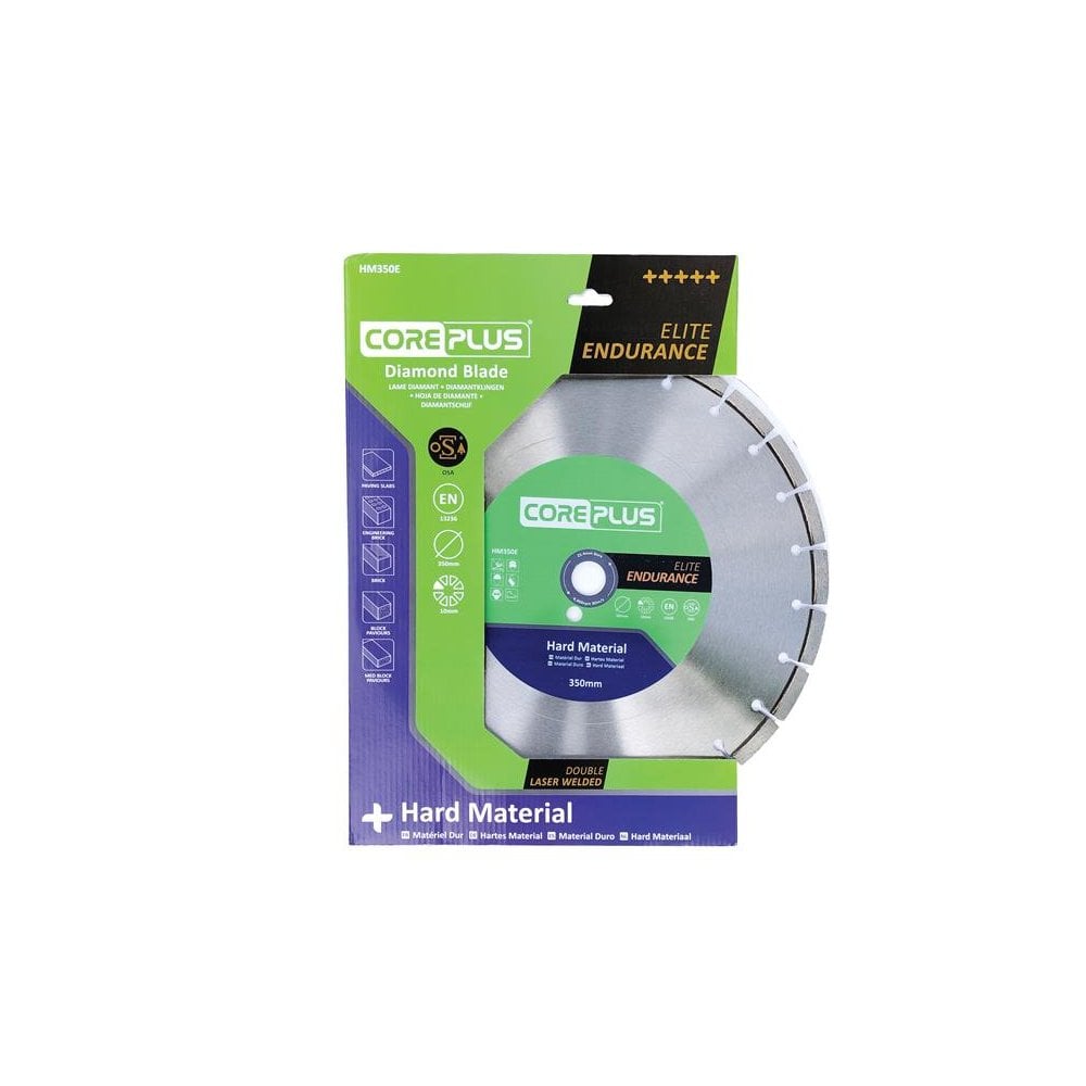 CorePlus HM350E Elite Hard Material Turbo Diamond Blade 350mm