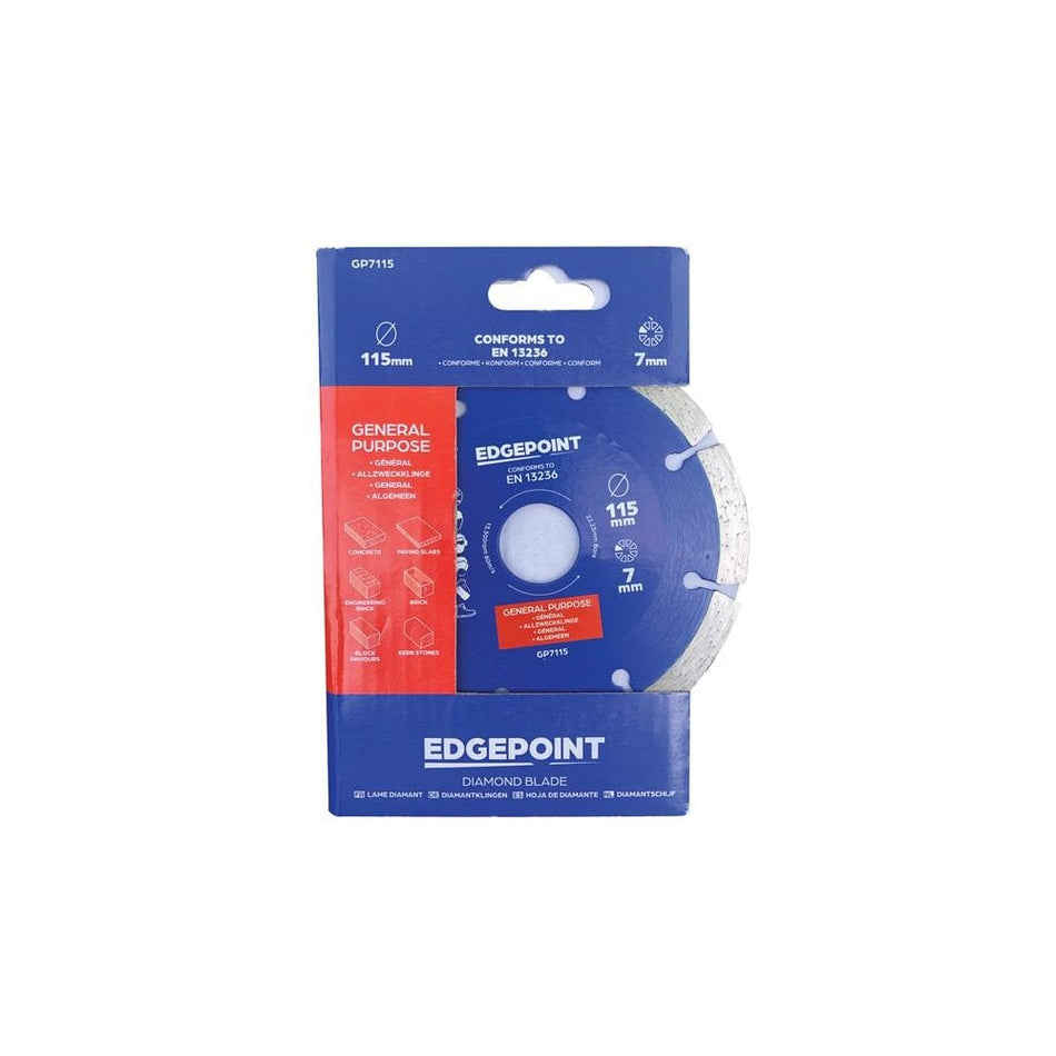 EdgePoint GP7115 General-Purpose Diamond Blade 115mm