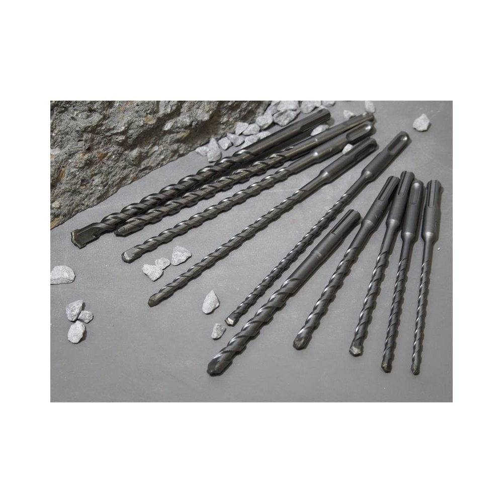 Faithfull SDS Plus Drill Bit Set, 10 Piece