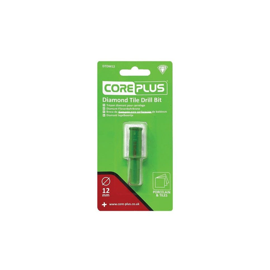 CorePlus DTDM12 Diamond Tile Drill Bit 12mm