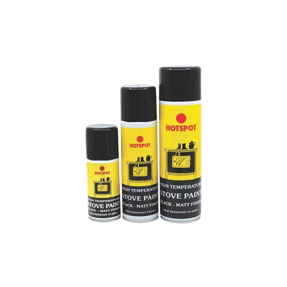 Hotspot Spray Stove Paint Matt Black 450ml