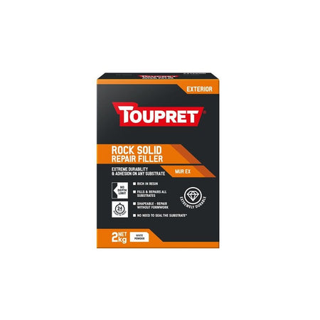 Toupret Exterior Rock Solid Repair Filler 2kg