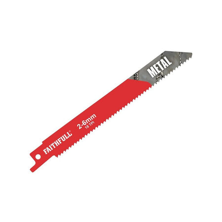 Faithfull Sabre Saw Blade Metal S918E (Pack of 5)