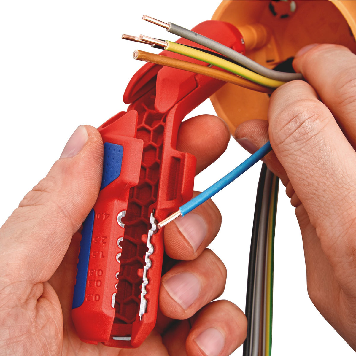 Knipex ErgoStrip Universal 3 in 1 Tool: Model No. 16 95 01 SB