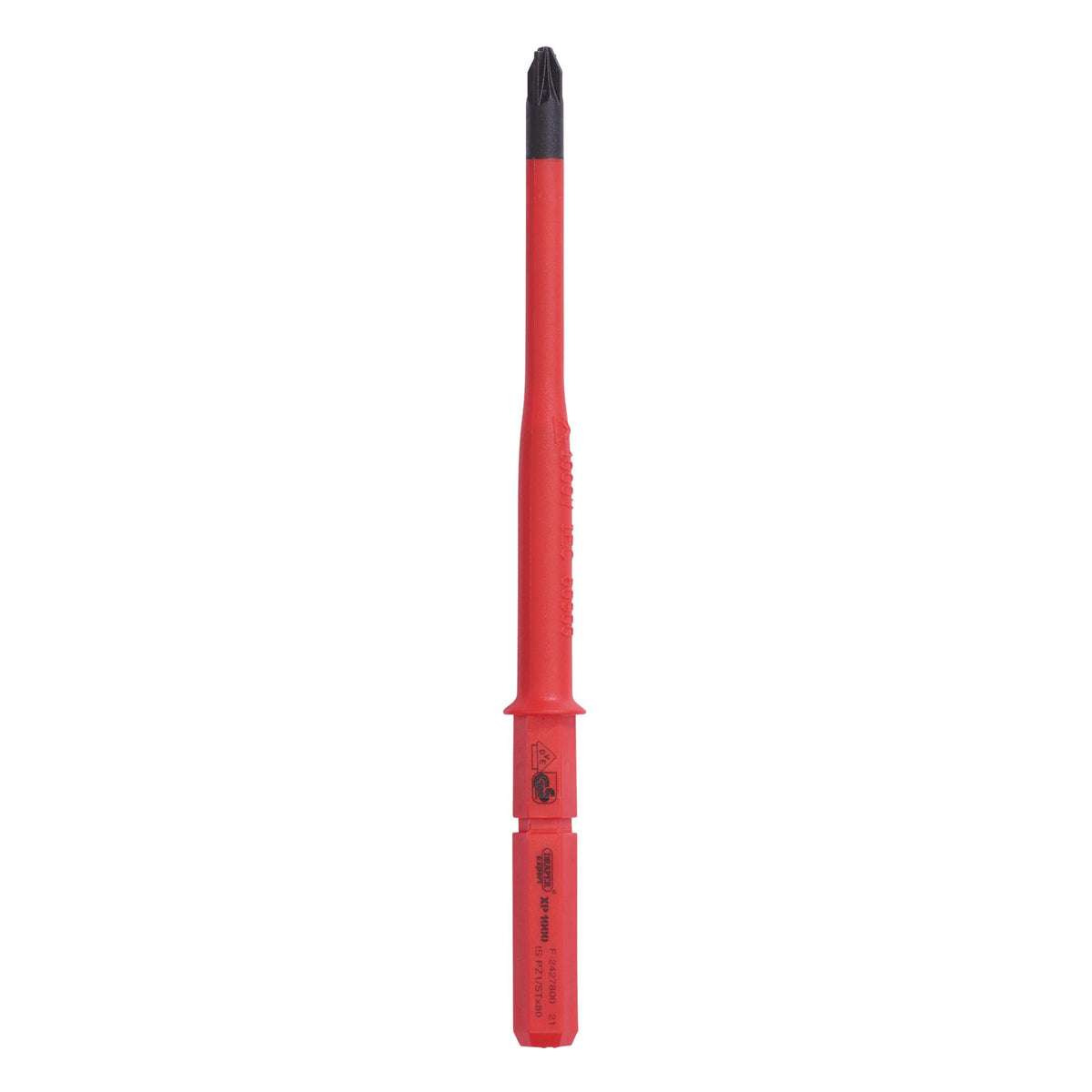 DRAPER Ergo Plus Extra Slim PZ/SL Type VDE Interchangeable Screwdriver Blade No:1 x 80mm : Model No. 9651PZ/SL SLIM