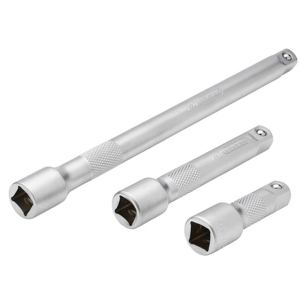 DRAPER 1/2" Square Drive Extension Bar Set (3 Piece) : Model No. HD-EXT/3