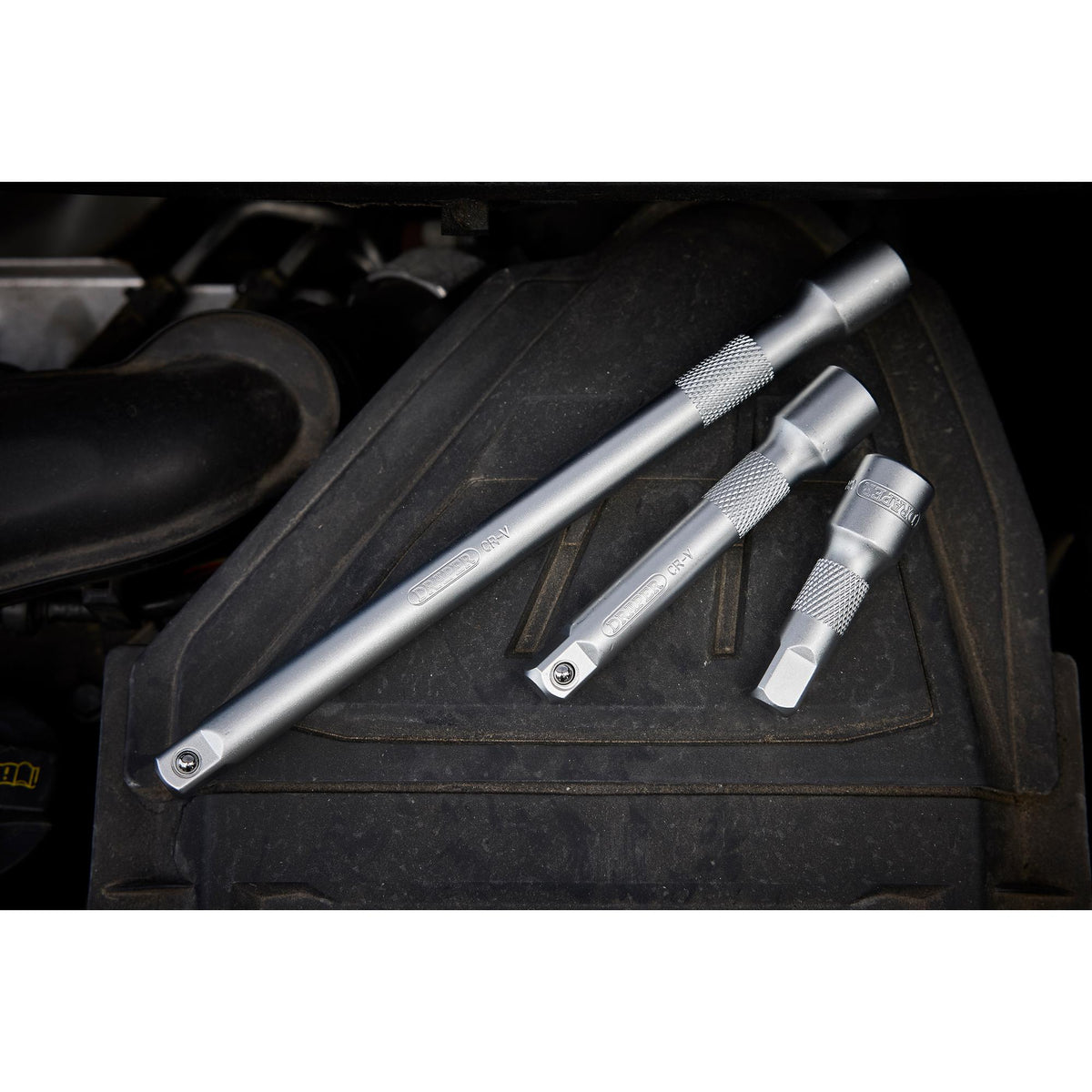 DRAPER 1/2" Square Drive Extension Bar Set (3 Piece) : Model No. HD-EXT/3