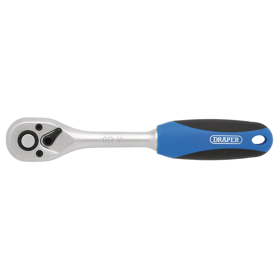 DRAPER 3/8" Sq. Dr. 72 Tooth Reversible Soft Grip Ratchets : Model No. DD72