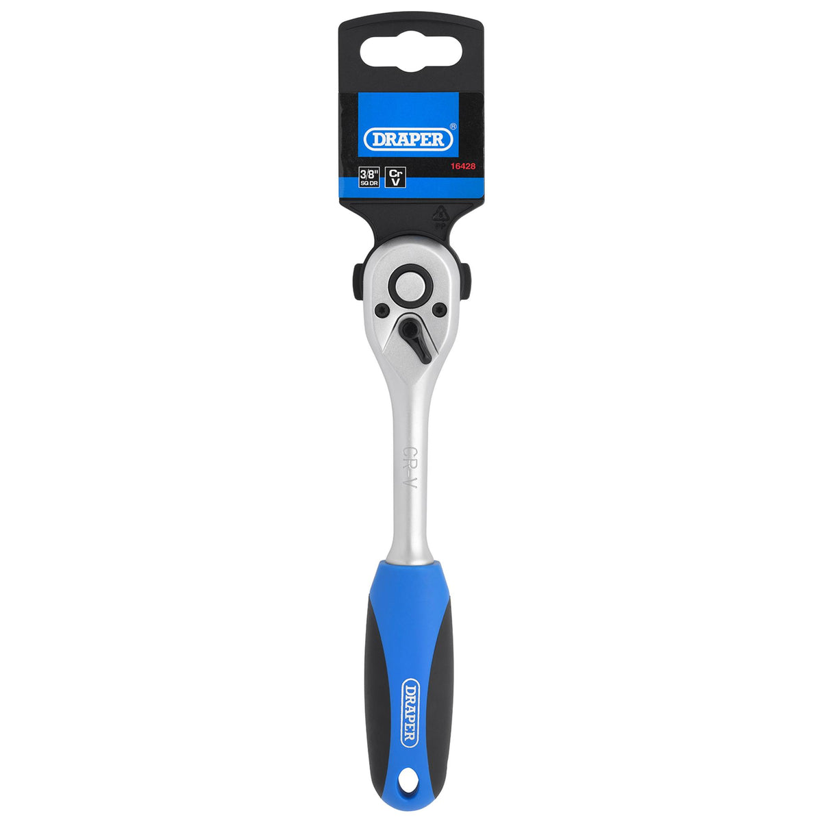 DRAPER 3/8" Sq. Dr. 72 Tooth Reversible Soft Grip Ratchets : Model No. DD72