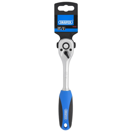 DRAPER 3/8" Sq. Dr. 72 Tooth Reversible Soft Grip Ratchets : Model No. DD72