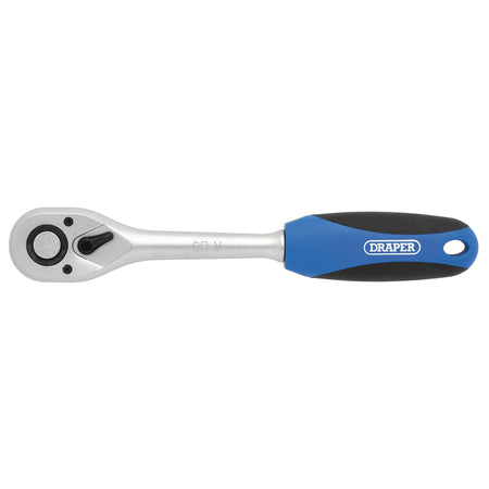 DRAPER 1/2" Sq. Dr. 72 Tooth Reversible Soft Grip Ratchets : Model No. HD72
