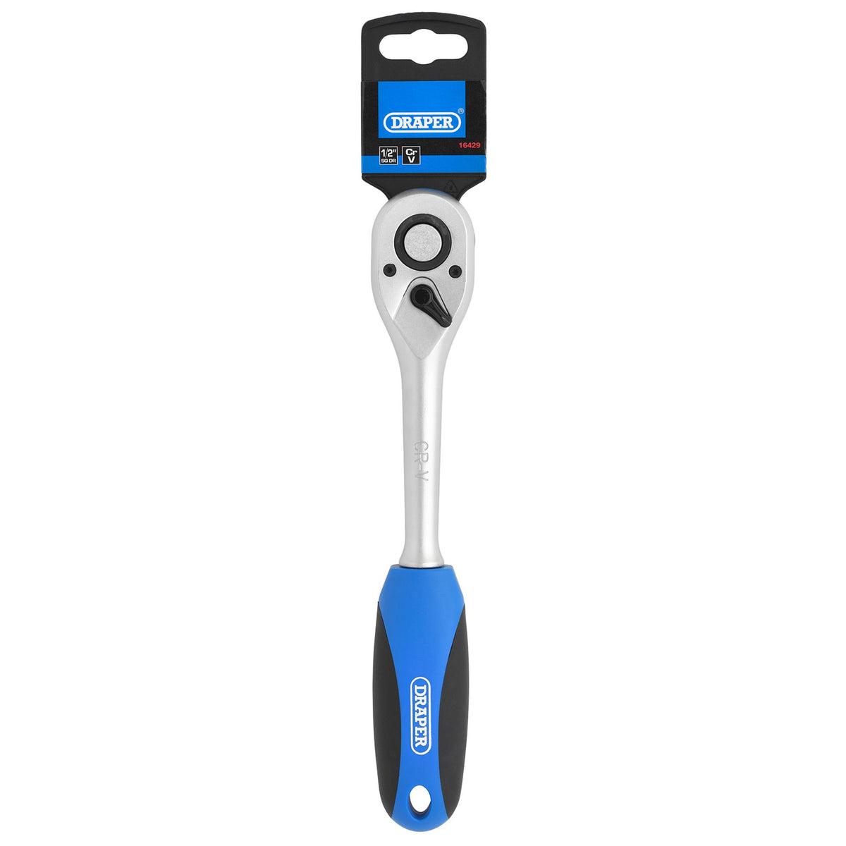 DRAPER 1/2" Sq. Dr. 72 Tooth Reversible Soft Grip Ratchets : Model No. HD72