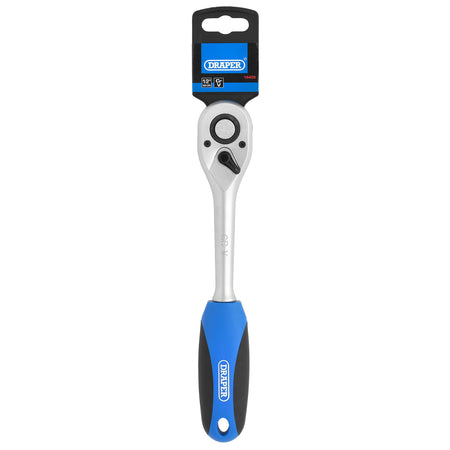 DRAPER 1/2" Sq. Dr. 72 Tooth Reversible Soft Grip Ratchets : Model No. HD72