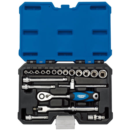 DRAPER 1/4" Sq. Dr. Metric Socket Set (20 Piece) : Model No. B20M/SG