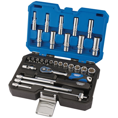 DRAPER 1/4" Sq. Dr. Metric Socket Set (30 Piece) : Model No. B30MN/SG