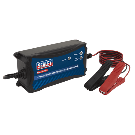 Sealey Battery Charger & Maintainer 12V 6A Automatic Model No- SBC6