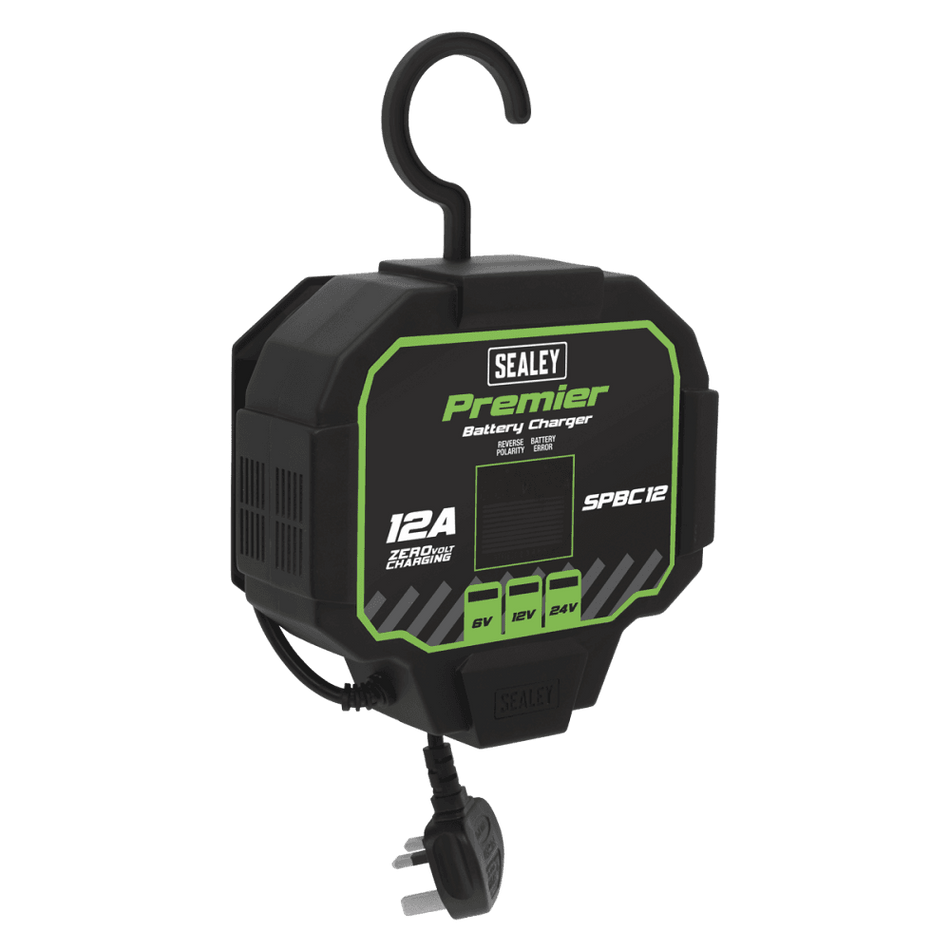 Sealey Battery Charger & Maintainer 12A Automatic Model No- SPBC12