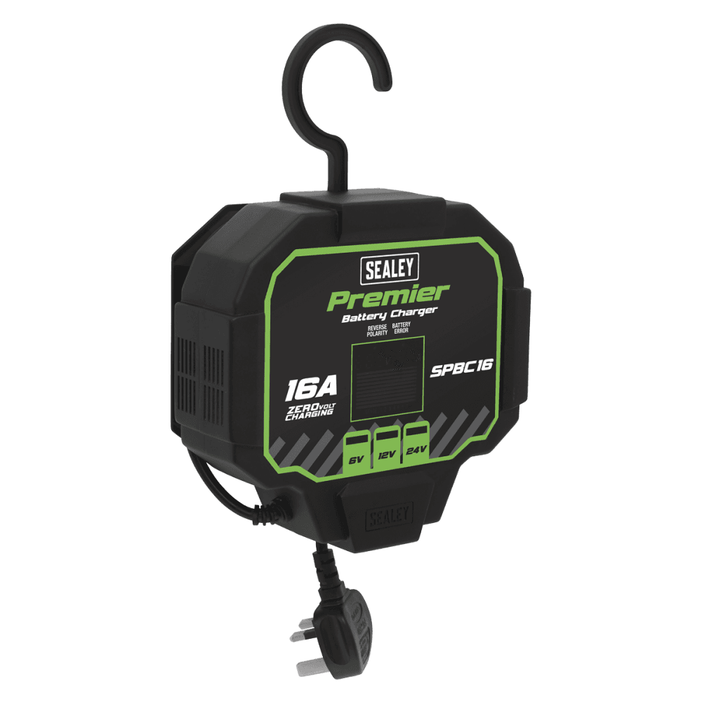 Sealey Battery Charger & Maintainer 16A Automatic Model No- SPBC16