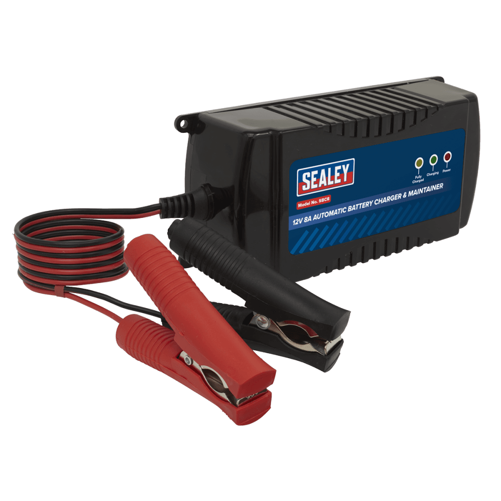 Sealey Battery Charger & Maintainer 12V 8A Automatic Model No- SBC8