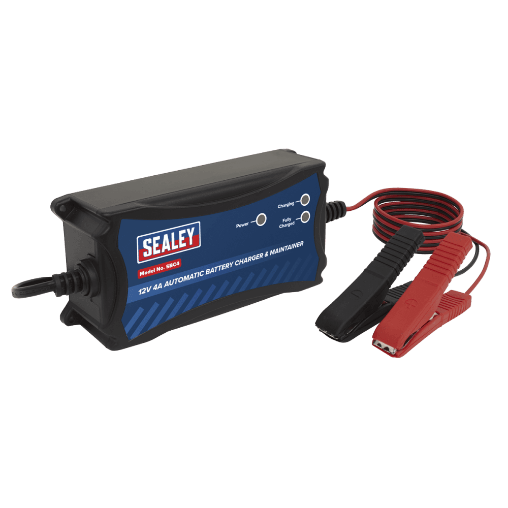 Sealey Battery Charger & Maintainer 12V 4A  Automatic Model No- SBC4