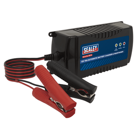 Sealey Battery Charger & Maintainer 12V 15A Automatic Model No- SBC15