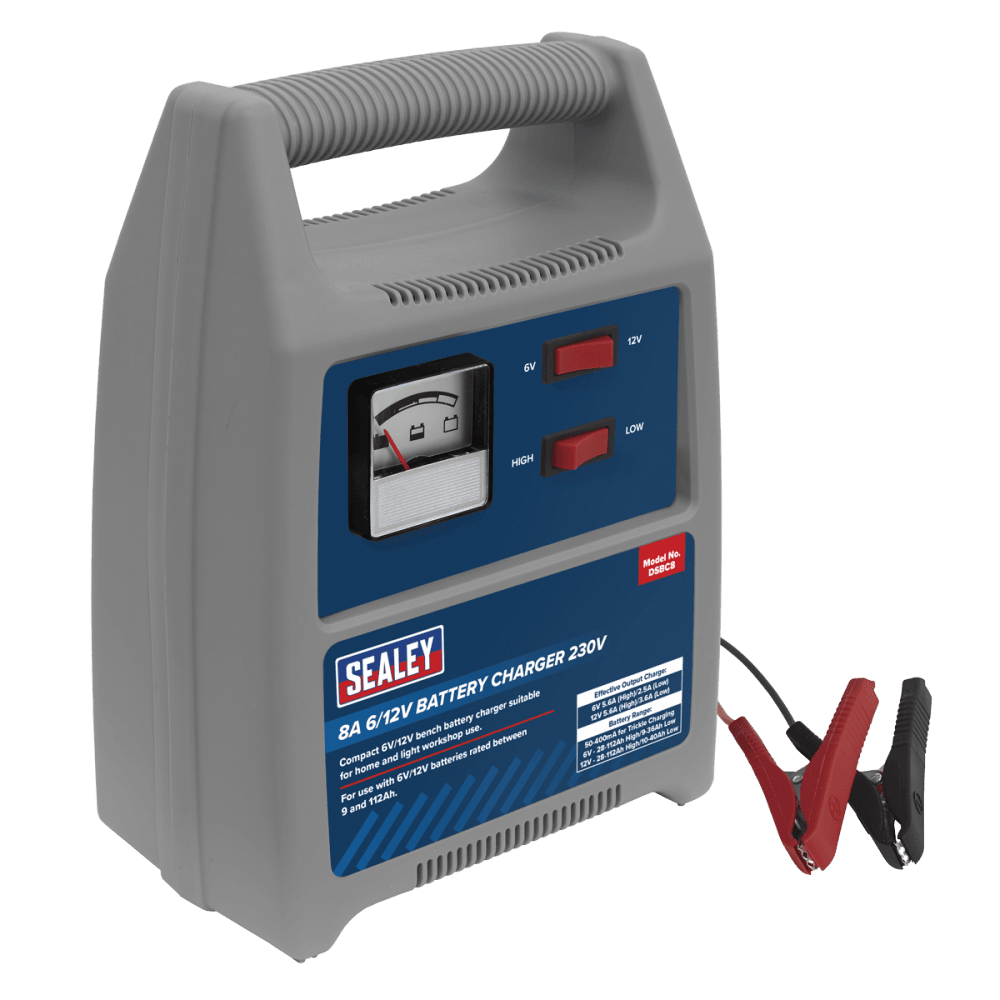 Sealey Battery Charger 8A 6/12V 230V Model No- DSBC8