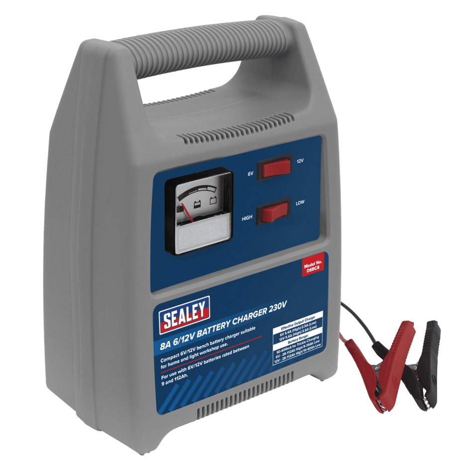 Sealey Battery Charger 8A 6/12V 230V Model No- DSBC8